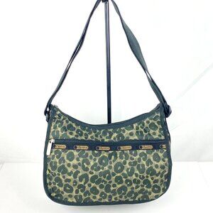 New LeSportsac Shoulder Bag Purse Animal Print Crossbody Adj Strap Satchel Pouch
